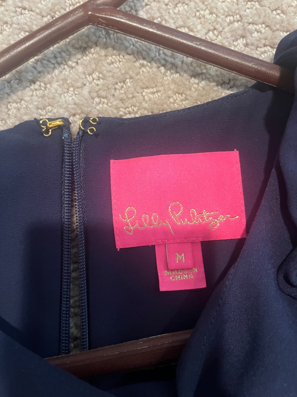 Lilly Pulitzer Navy Shift Dress - Picture 2 of 3